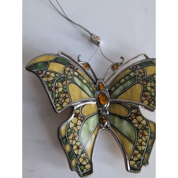 Butterfly Ornament Silken Wings Bradford Heirloom Porcelain Wisteria - Picture 2 of 3